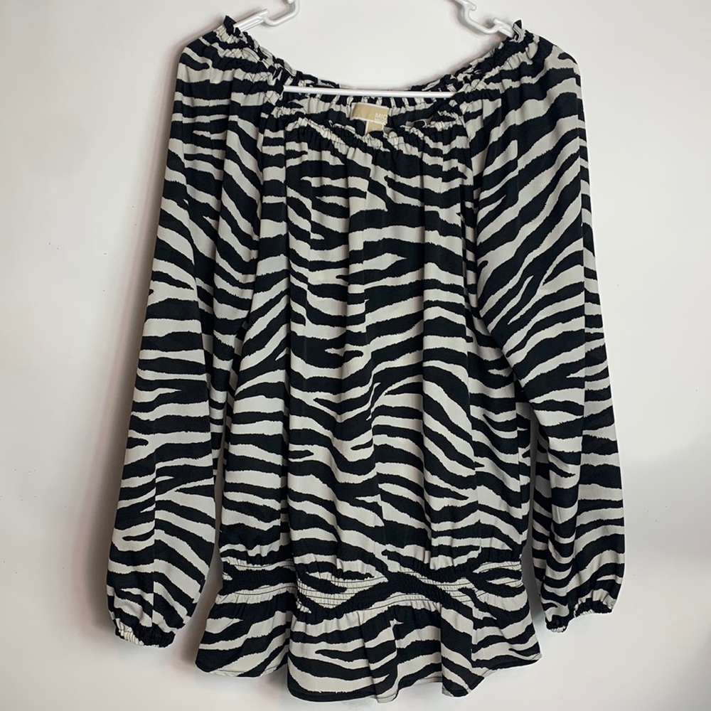 Michael Kors women’s Zebra Print Blouse size M